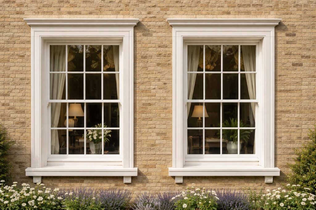 Sash window maintenance on traditional timber sash windows